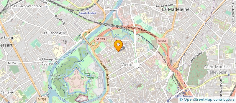localisation de l'entreprise DALLE SANECO à MARCQ EN BAROEUL