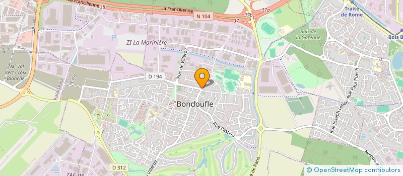 localisation de l'entreprise DALLES à BONDOUFLE