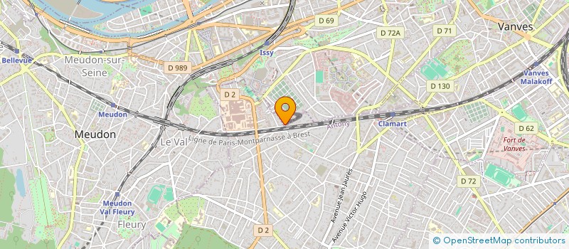 localisation de l'entreprise DALLI CONSULTING à ISSY-LES-MOULINEAUX