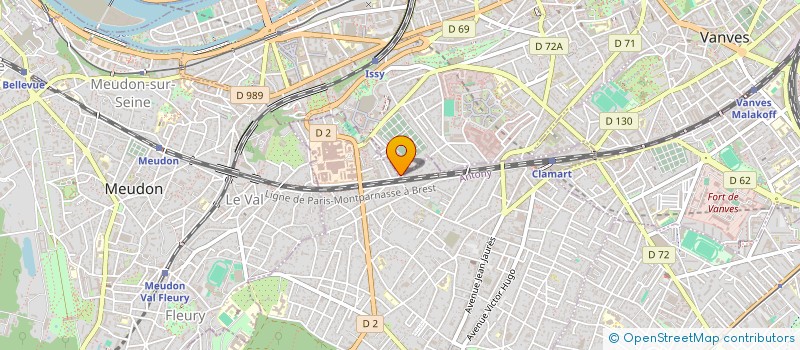 localisation de l'entreprise DALLI DESIGN à ISSY-LES-MOULINEAUX