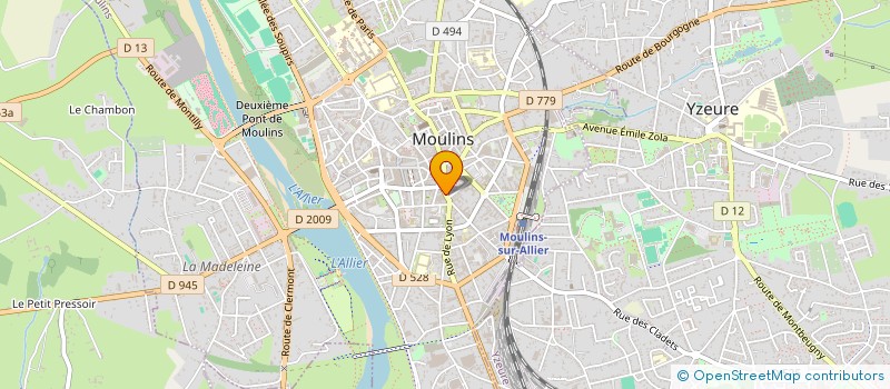 localisation de l'entreprise DALLOIS VOYAGES à MOULINS