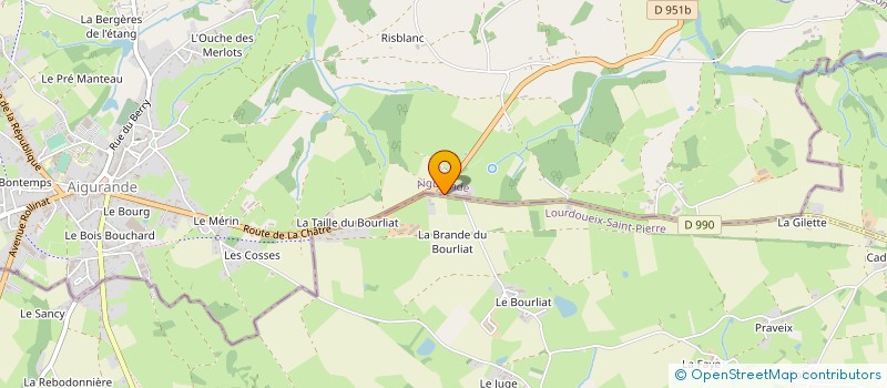 localisation de l'entreprise DALLOT GEORGES ET JEAN à AIGURANDE