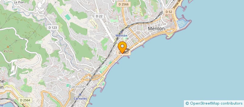 localisation de l'entreprise DALLWIN à MENTON