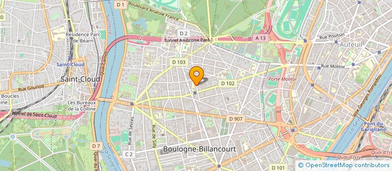 localisation de l'entreprise DALLYA à BOULOGNE-BILLANCOURT
