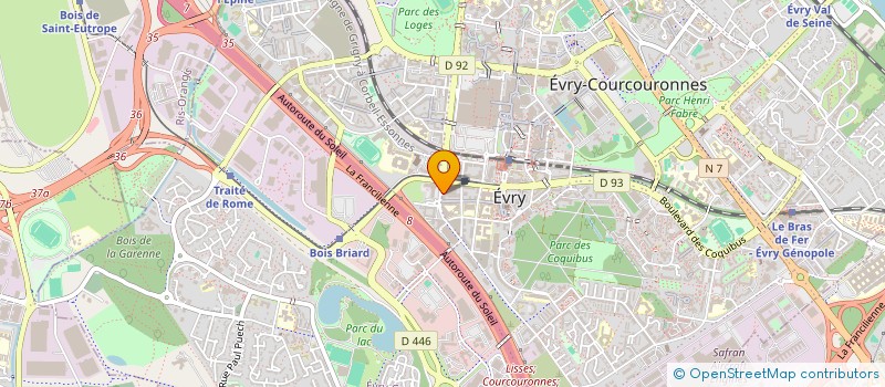 localisation de l'entreprise DALLYSHOP à EVRY-COURCOURONNES
