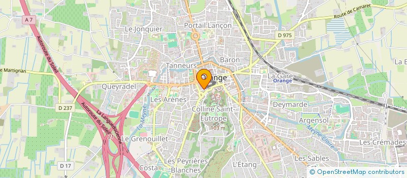 localisation de l'entreprise DALMAS IMMOBILIER à ORANGE