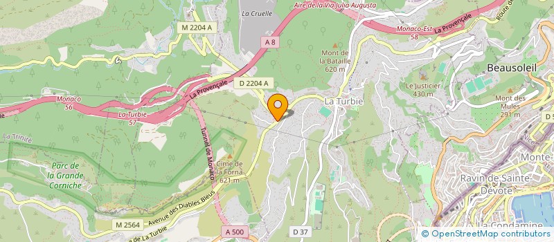localisation de l'entreprise DALMASSO INDIVISION à LA TURBIE