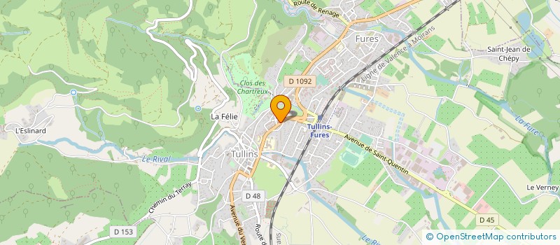 localisation de l'entreprise DALMAT à TULLINS