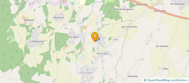 localisation de l'entreprise DALMEN  LANRODEC