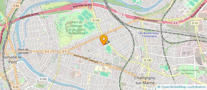 localisation de l'entreprise DALO TRANSPORT à CHAMPIGNY-SUR-MARNE