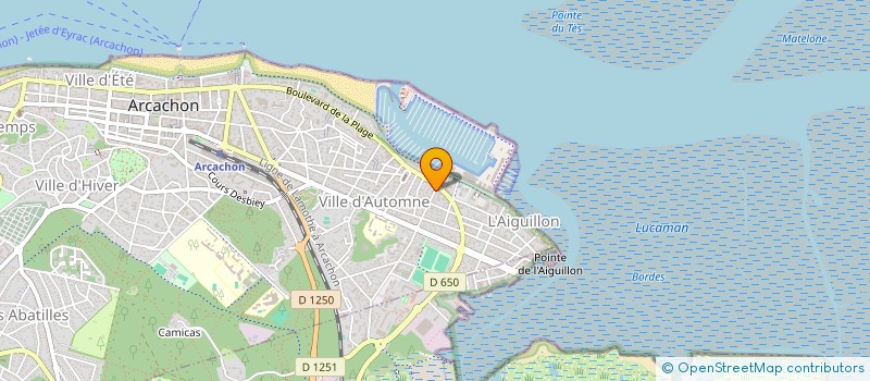 localisation de l'entreprise DALOMIS à ARCACHON