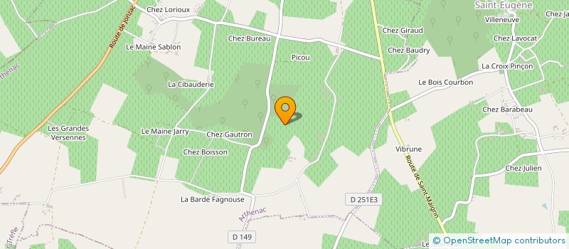 localisation de l'entreprise DALON  ARTHENAC