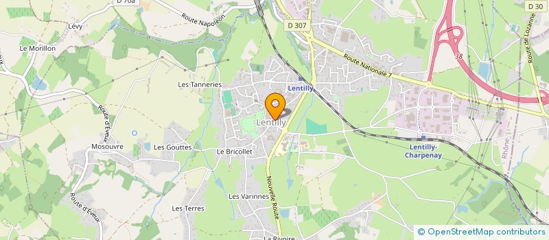 localisation de l'entreprise DALOQUENCE  LENTILLY