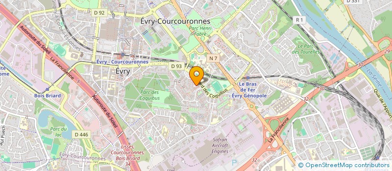 localisation de l'entreprise DALOU à EVRY-COURCOURONNES