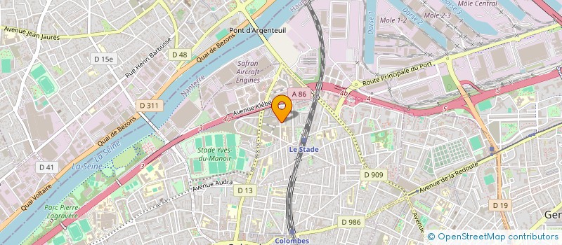 localisation de l'entreprise DALOU  COLOMBES