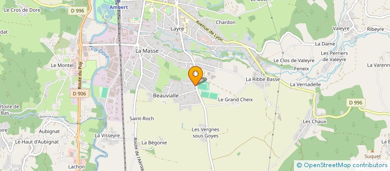 localisation de l'entreprise DALOUGOU 63  AMBERT