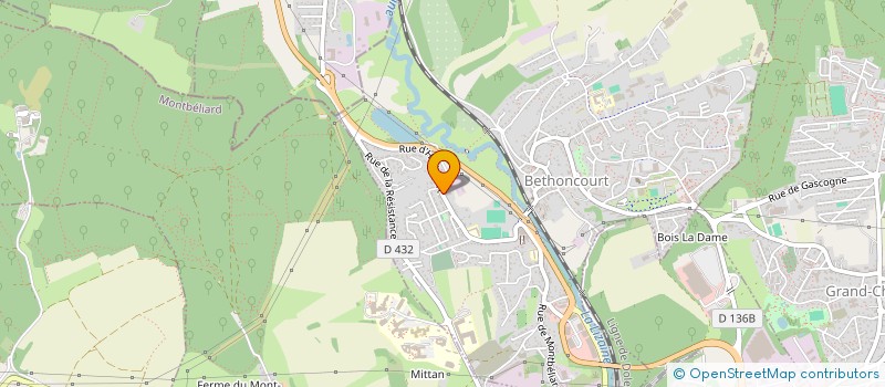 localisation de l'entreprise DALS  BETHONCOURT