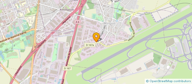 localisation de l'entreprise DALSA à WISSOUS