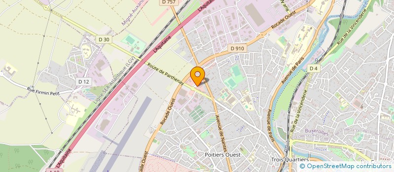 localisation de l'entreprise DALSA à POITIERS