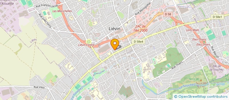 localisation de l'entreprise DALSO à LIEVIN