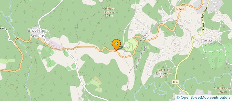 localisation de l'entreprise DALTEK  FAYENCE