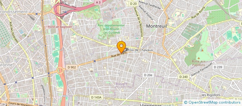localisation de l'entreprise DALTONICA  MONTREUIL
