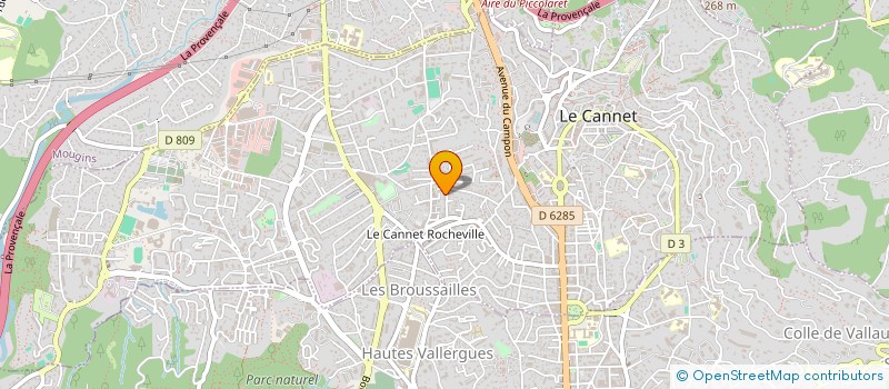 localisation de l'entreprise DALUVIA à LE CANNET