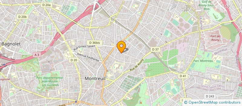 localisation de l'entreprise DALUZ  MONTREUIL