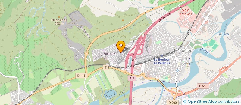 localisation de l'entreprise DALUZ SERVICES  LE BOULOU