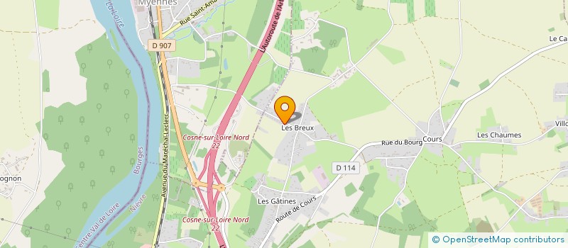 localisation de l'entreprise DALY'S à COSNE-COURS-SUR-LOIRE