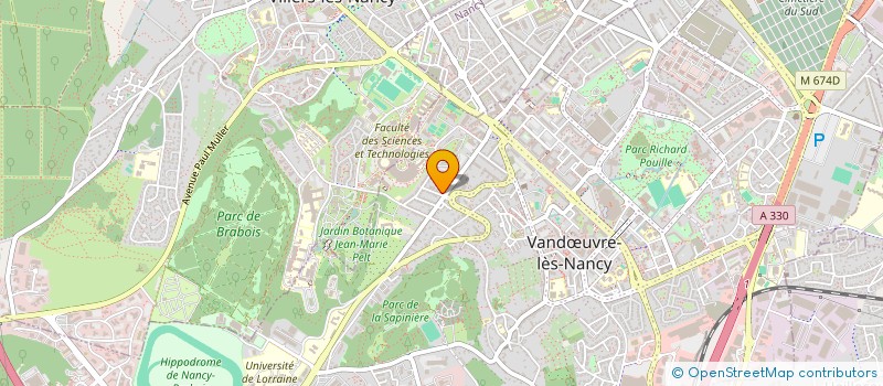 localisation de l'entreprise DALY1  VANDUVRE-LES-NANCY