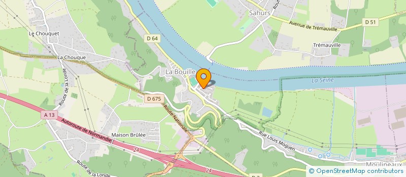 localisation de l'entreprise DALYS CONSEIL  LA BOUILLE