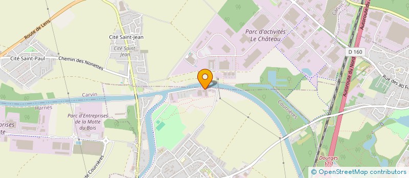 localisation de l'entreprise DAM  COURRIERES