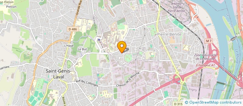 localisation de l'entreprise DAM 69VTC  OULLINS-PIERRE-BENITE