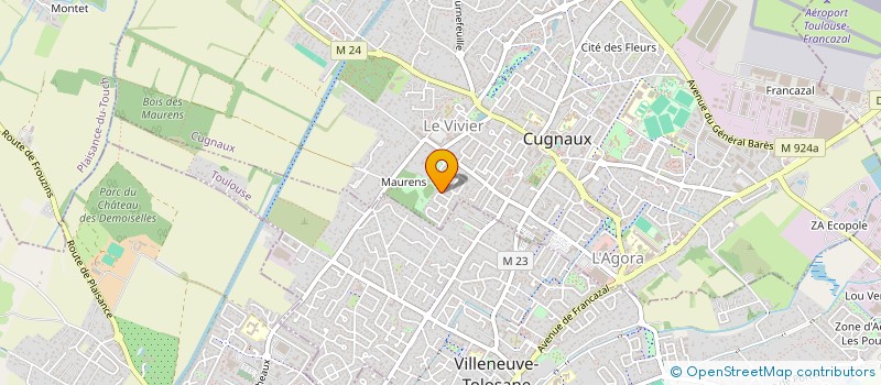 localisation de l'entreprise DAM  CUGNAUX