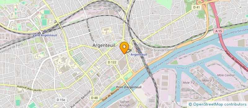 localisation de l'entreprise DAM  ARGENTEUIL