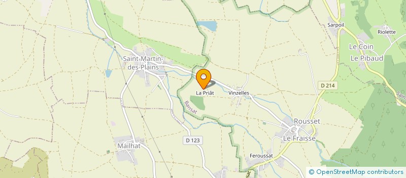 localisation de l'entreprise DAM'ART  BANSAT