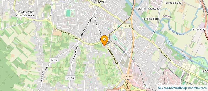 localisation de l'entreprise DAM COMMERCIAL à OLIVET