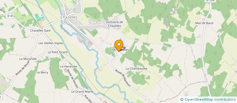 localisation de l'entreprise DAM'ELEC à CHAZELLES