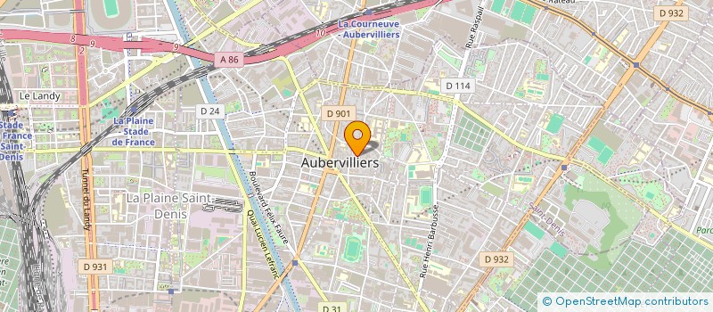 localisation de l'entreprise DAM MEDICAL à AUBERVILLIERS