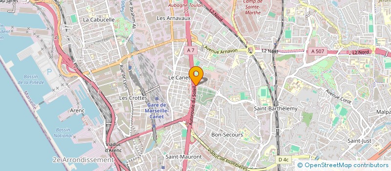 localisation de l'entreprise DAM RENOV à MARSEILLE 14