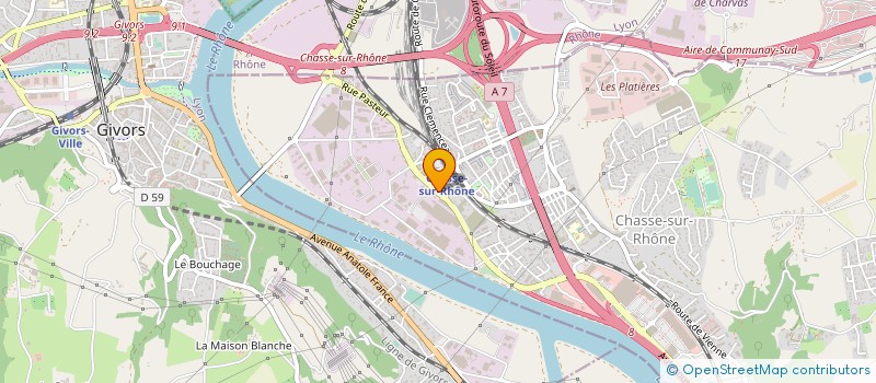 localisation de l'entreprise DAM TECH  CHASSE-SUR-RHONE