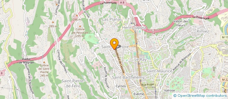 localisation de l'entreprise DAMA à NICE