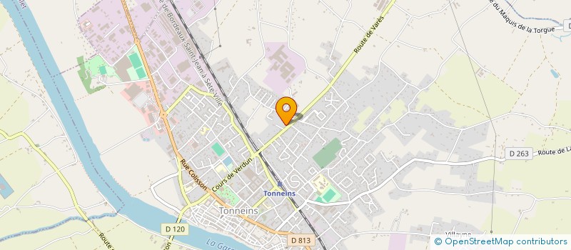 localisation de l'entreprise DAMA  TONNEINS