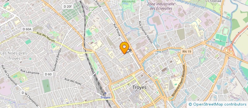 localisation de l'entreprise DAMA à TROYES
