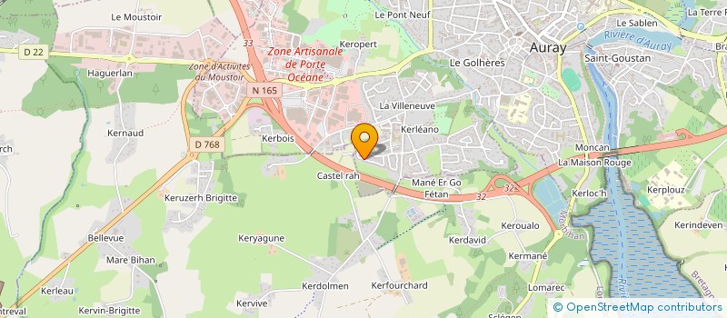 localisation de l'entreprise DAMA 56 à AURAY