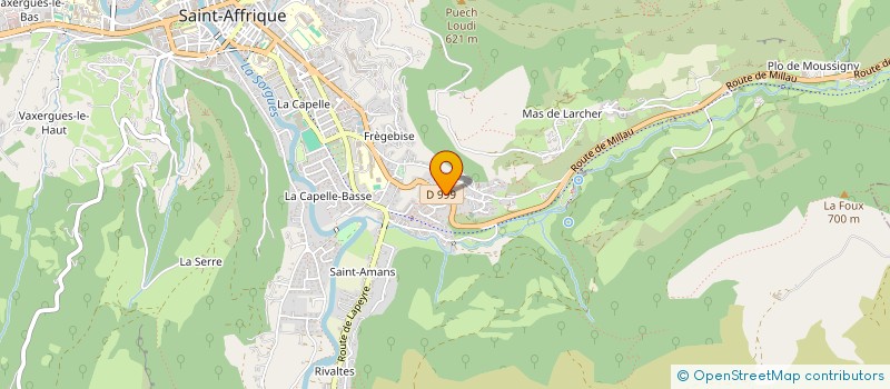 localisation de l'entreprise DAMA  SAINT-AFFRIQUE