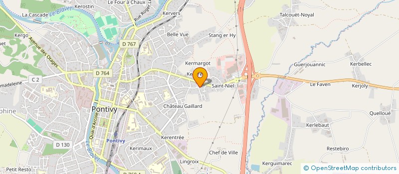 localisation de l'entreprise DAMA  PONTIVY