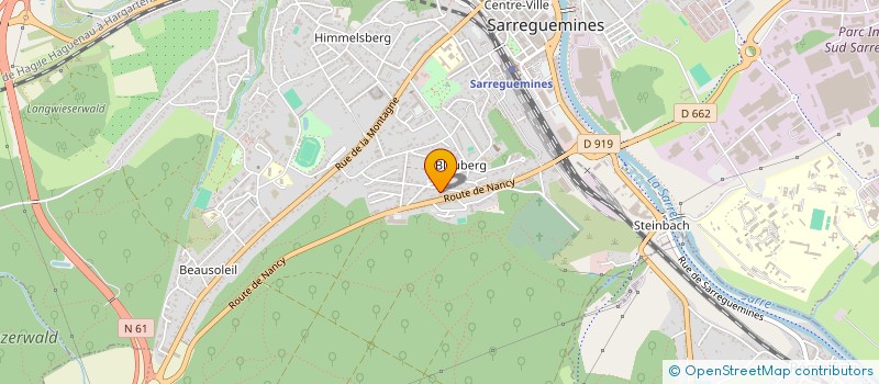 localisation de l'entreprise DAMA à SARREGUEMINES
