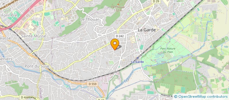 localisation de l'entreprise DAMA  LE PRADET